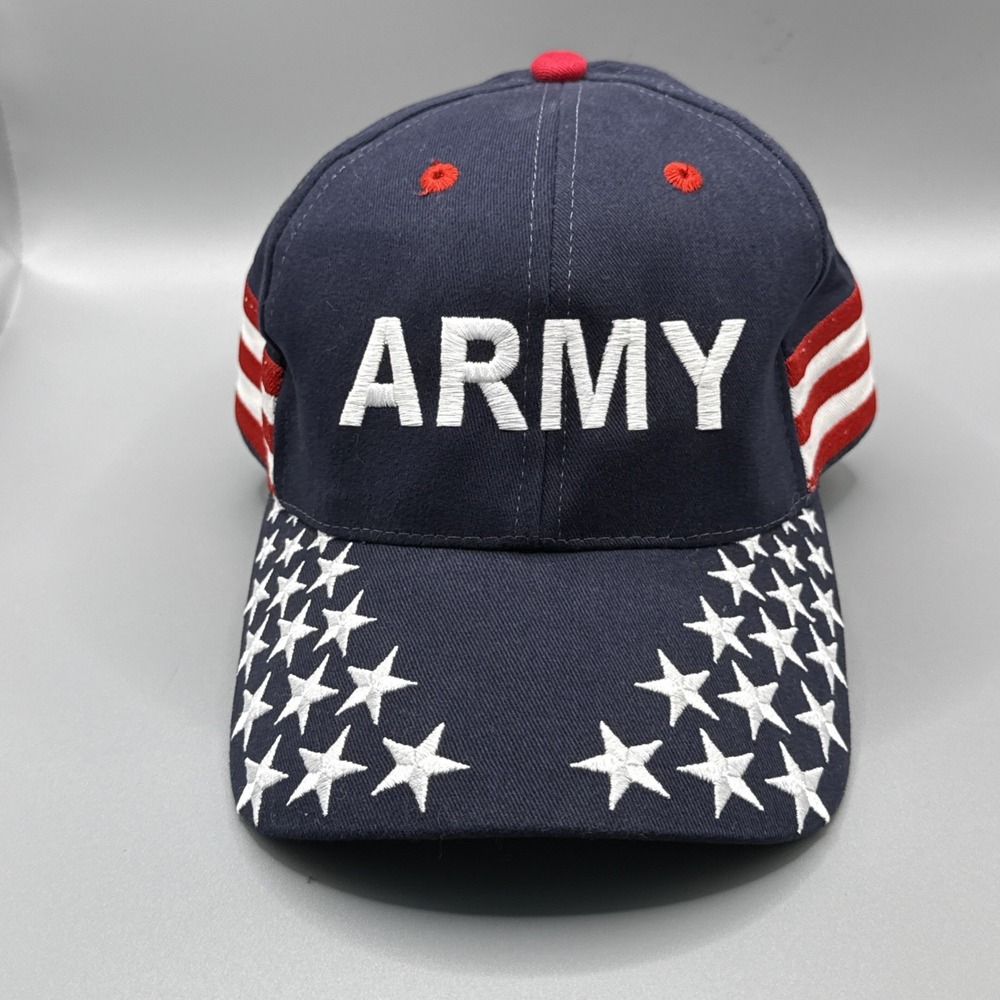 U.S. Army Baseball Cap, Navy Military‎ Hat, Stars & Stripes Embroidered